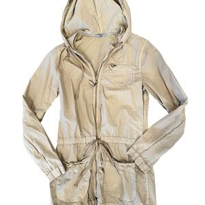 James Perse Cream Hooded Jacket